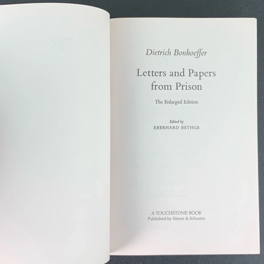 Letters and Papers from Prison by Dietrich Bonhoeffer. 1997.